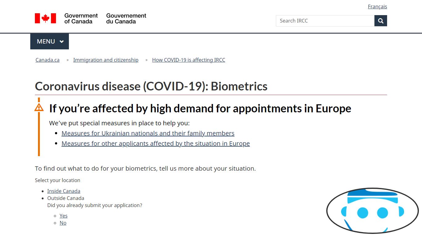 Coronavirus disease (COVID-19): Biometrics - Canada.ca